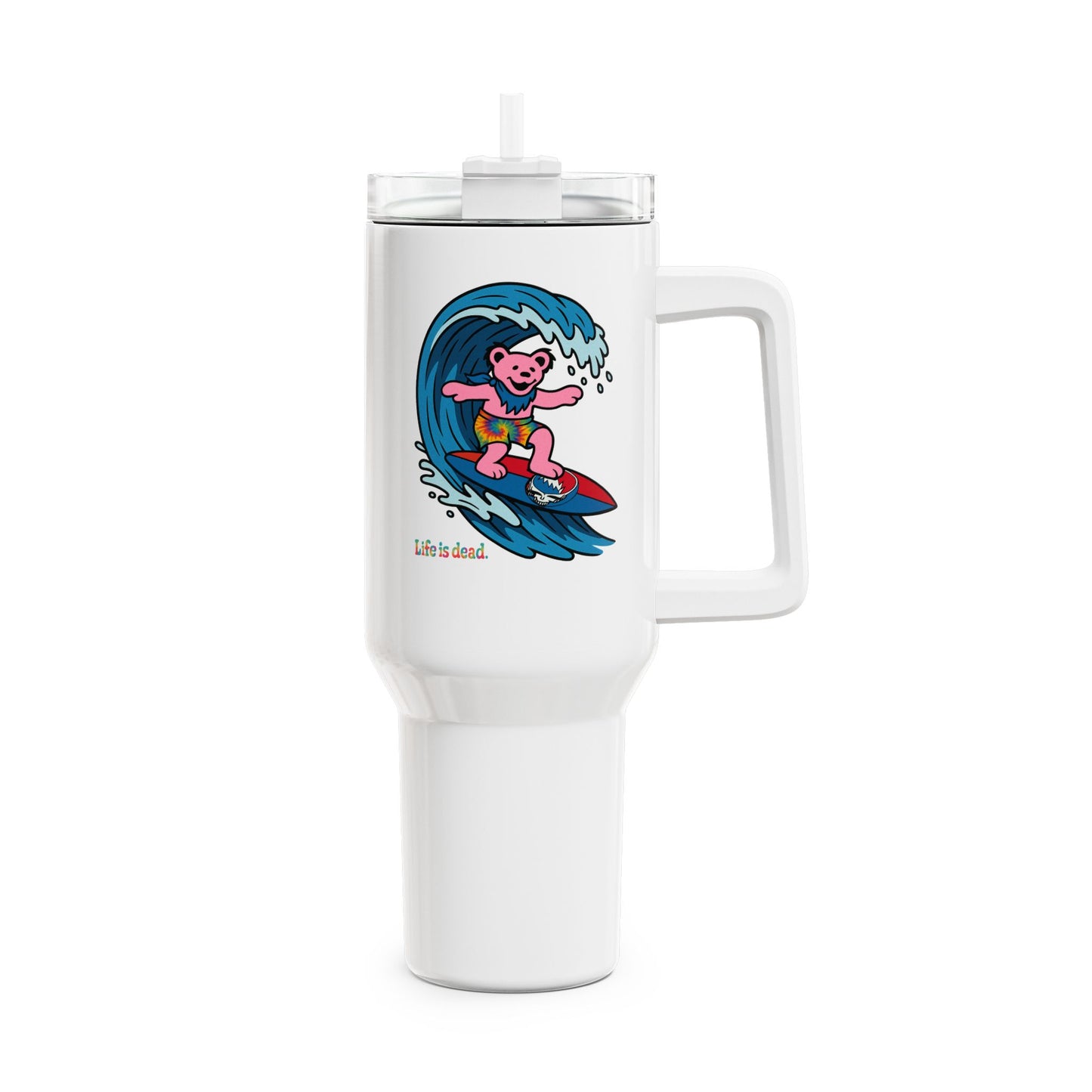 Surfin' Bear "Fat Man" Tumbler,  Double Insulated 40oz Travel Mug