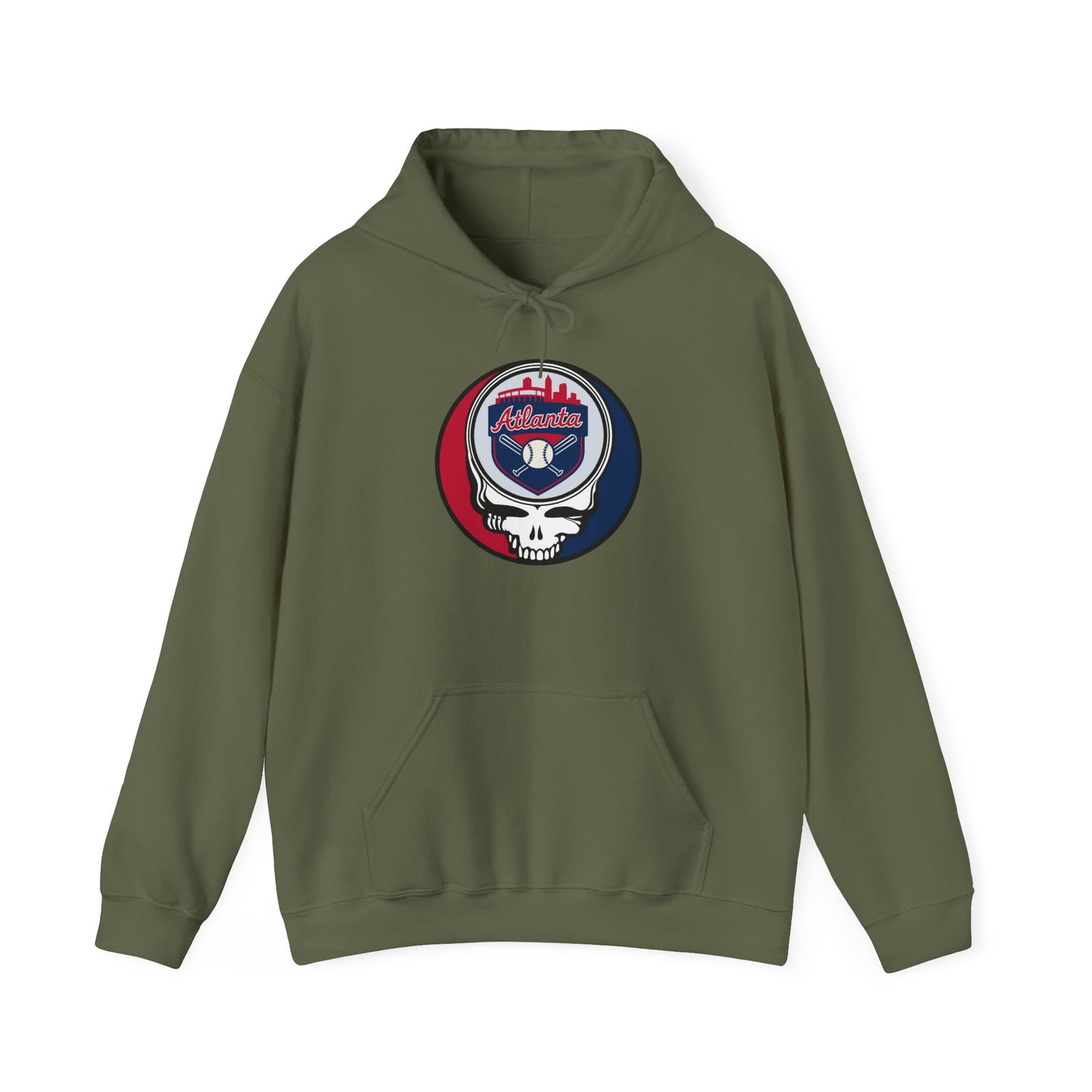 Atlanta Braves Grateful Dead Unisex Heavy Blend Hoodie - Hooded Sweatshirt