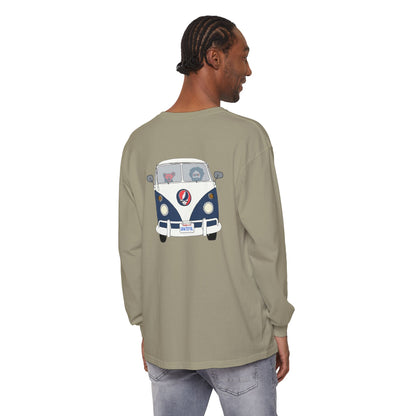 Jerry's Takin' The Bus Two-Sided Vineyard Collection Garment-dyed Long Sleeve T-Shirt