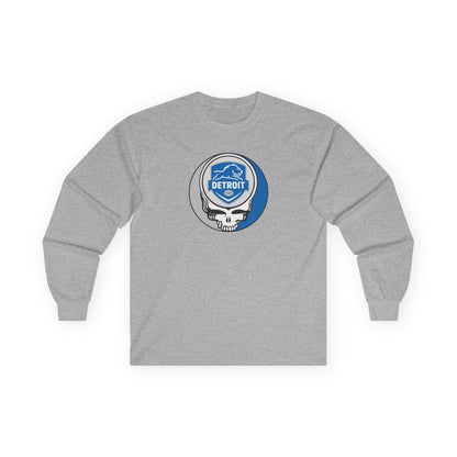 Detroit Football Stealie Ultra Cotton Long Sleeve Tee