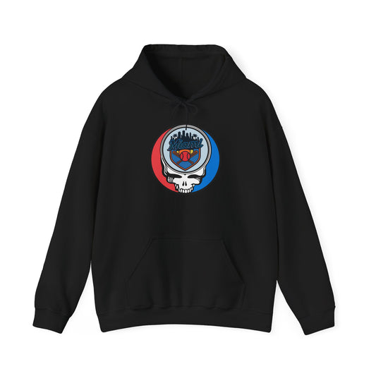 Miami Marlins Grateful Dead Unisex Heavy Blend Hoodie - Hooded Sweatshirt