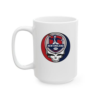 New England Football Stealie Ceramic Coffee Mug - NFL