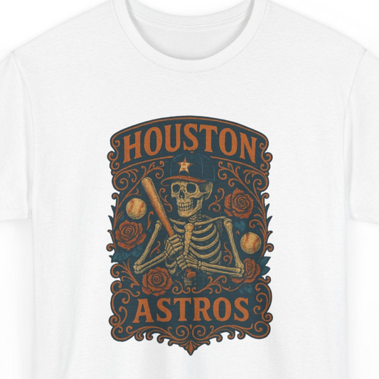 Houston Astros Retro Poster Art T-shirt