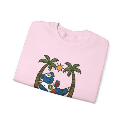This Bear's Not Workin' From Anywhere | Life is dead. Crewneck Sweatshirt