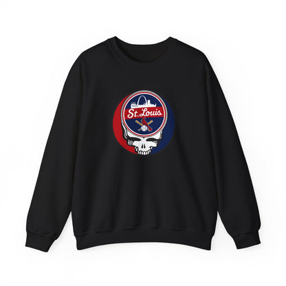 St. Louis Cardinals Stealie Grateful Dead Crewneck Sweatshirt - MLB