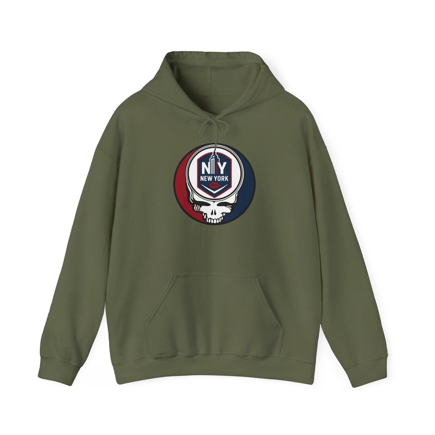 New York Football Stealie Grateful Dead Hoodie Sweatshirt - NFL