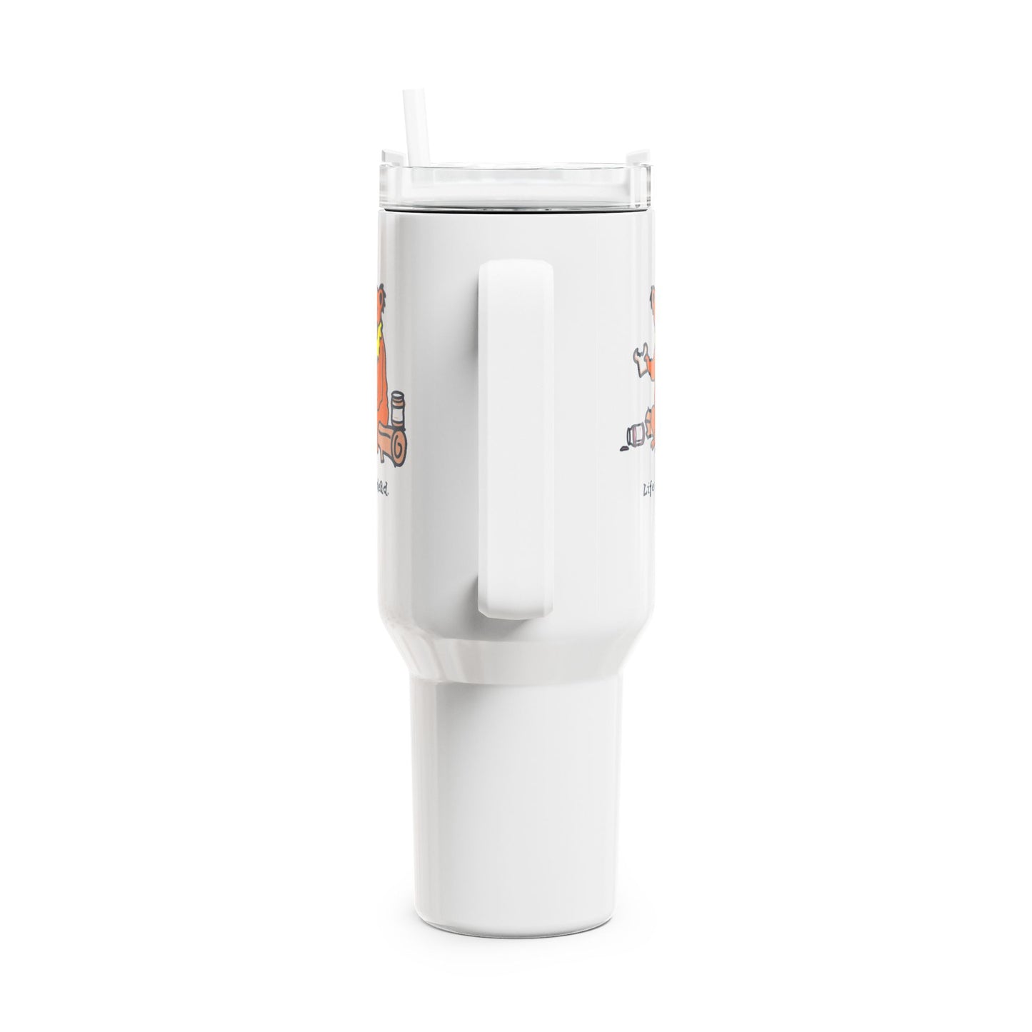 Snackin' Bear "Fat Man" Tumbler,  Double Insulated 40oz Travel Mug