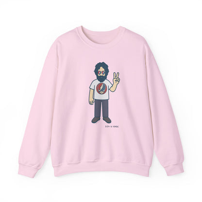 Peace Lovin' Jerry | Life is dead. Crewneck Sweatshirt