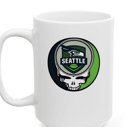 Seattle Football Stealie Ceramic Coffee Mug - 15ounce - NFL