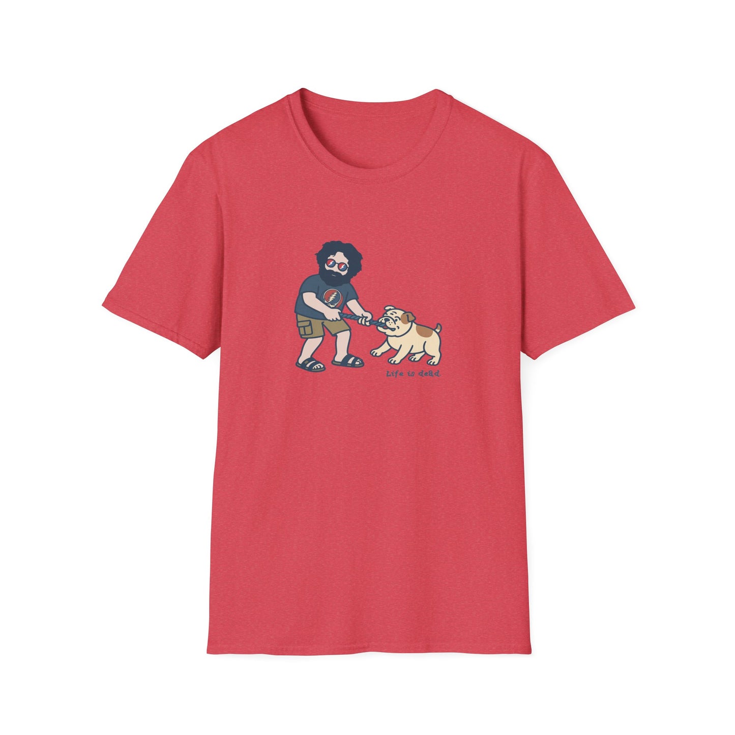 Jerry and Frank are Tuggin' - Life is dead. Grateful Dead TShirt