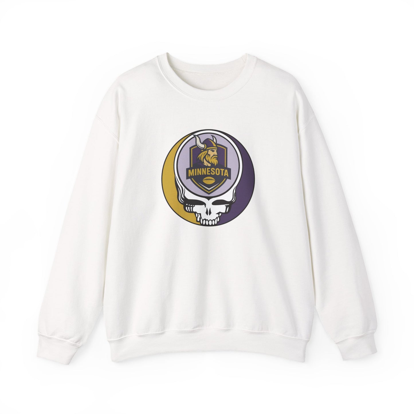Minnesota Football Grateful Dead Stealie Crewneck Sweatshirt