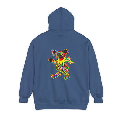 Tie-Dye Bear Vineyard Collection Unisex Garment-Dyed Hoodie