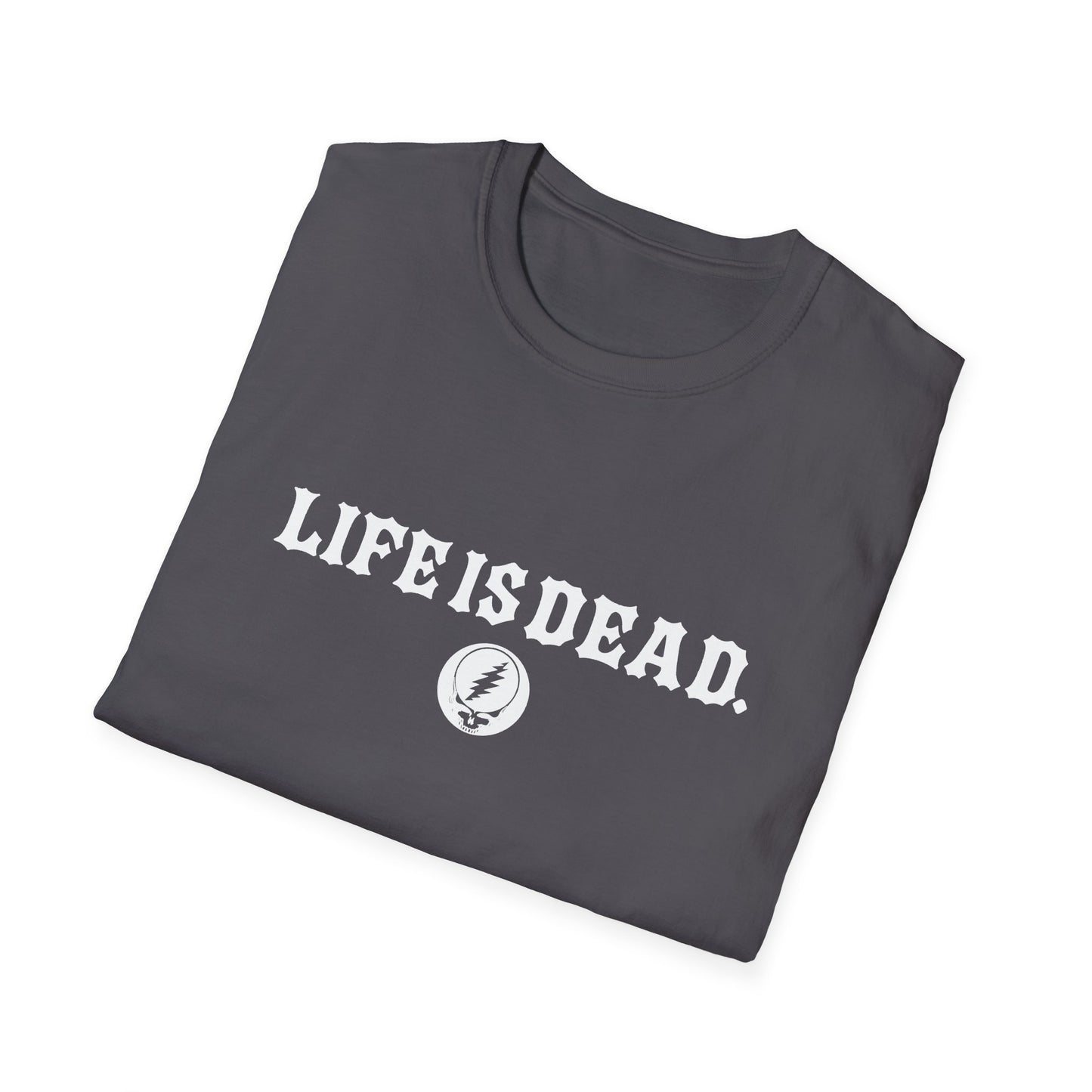 Shreddin' Jerry - Life is dead. Two-Sided Print Grateful Dead TShirt