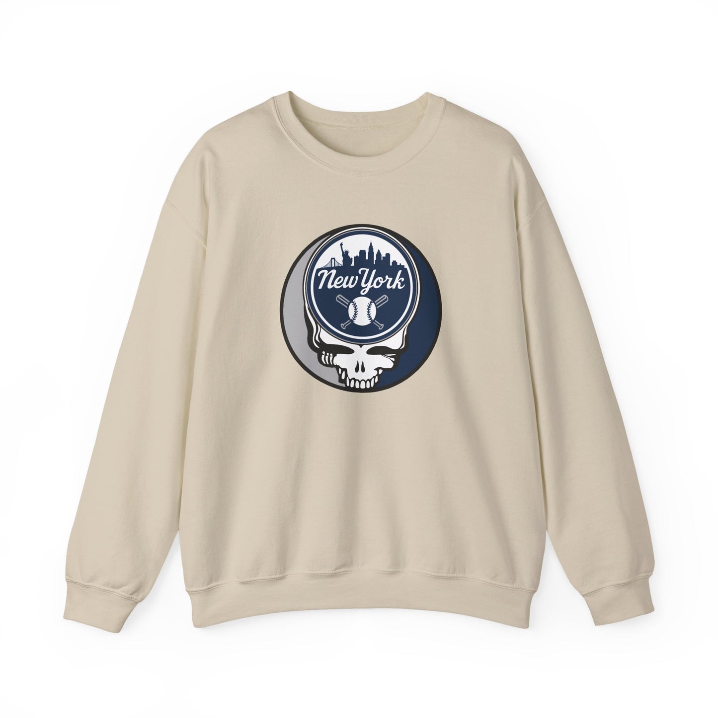 New York Yankees Stealie Grateful Dead Crewneck Sweatshirt - MLB