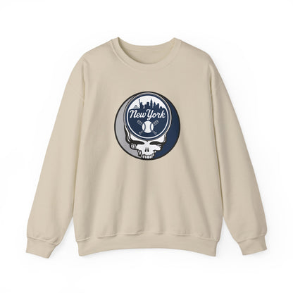 New York Yankees Stealie Grateful Dead Crewneck Sweatshirt - MLB