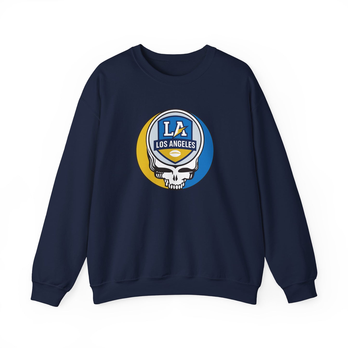 Los Angeles Football Grateful Dead Stealie Crewneck Sweatshirt - NFL