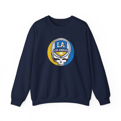 Los Angeles Football Grateful Dead Stealie Crewneck Sweatshirt - NFL