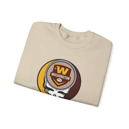 Washington Football Grateful Dead Stealie Crewneck Sweatshirt - NFL