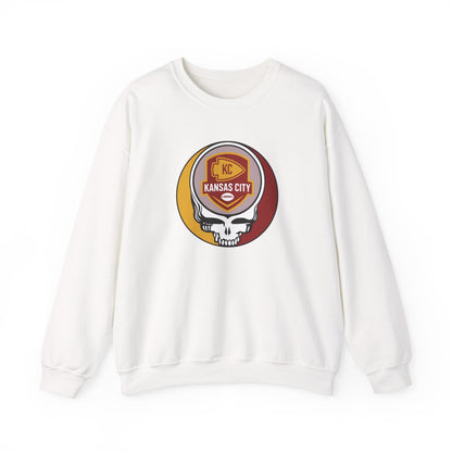 Kansas City Football Grateful Dead Stealie Crewneck Sweatshirt - NFL