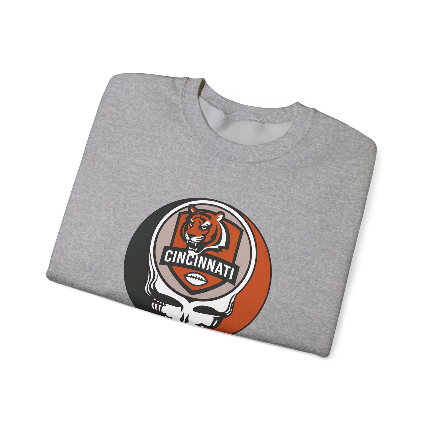Cincinnati Football Grateful Dead Stealie Crewneck Sweatshirt - NFL