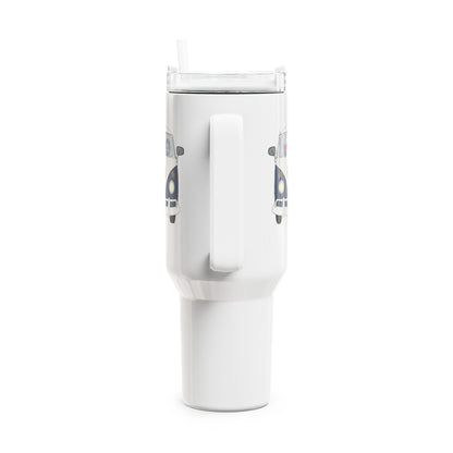Jerry's On The Bus "Fat Man" Tumbler,  Double Insulated 40oz Travel Mug