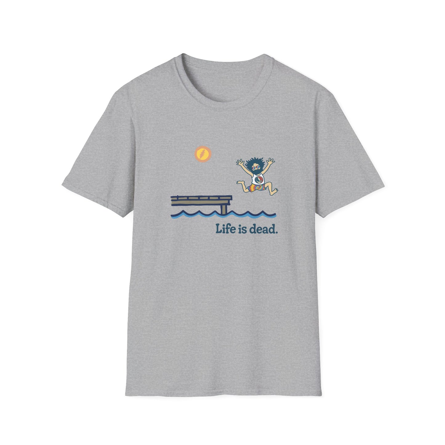 Jerry's At The Lake - Life is dead. Grateful Dead TShirt