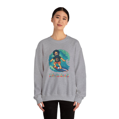 Surfing Jerry Life is dead. Crewneck Sweatshirt