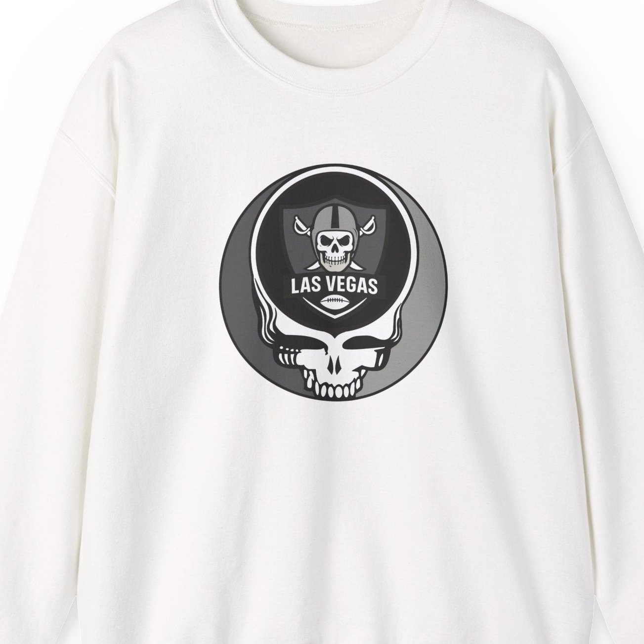 Las Vegas Football Grateful Dead Stealie Crewneck Sweatshirt - NFL