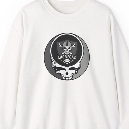 Las Vegas Football Grateful Dead Stealie Crewneck Sweatshirt - NFL
