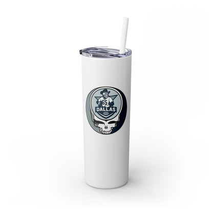Dallas Football Stealie Skinny Tumbler with Straw, 20oz - NFL
