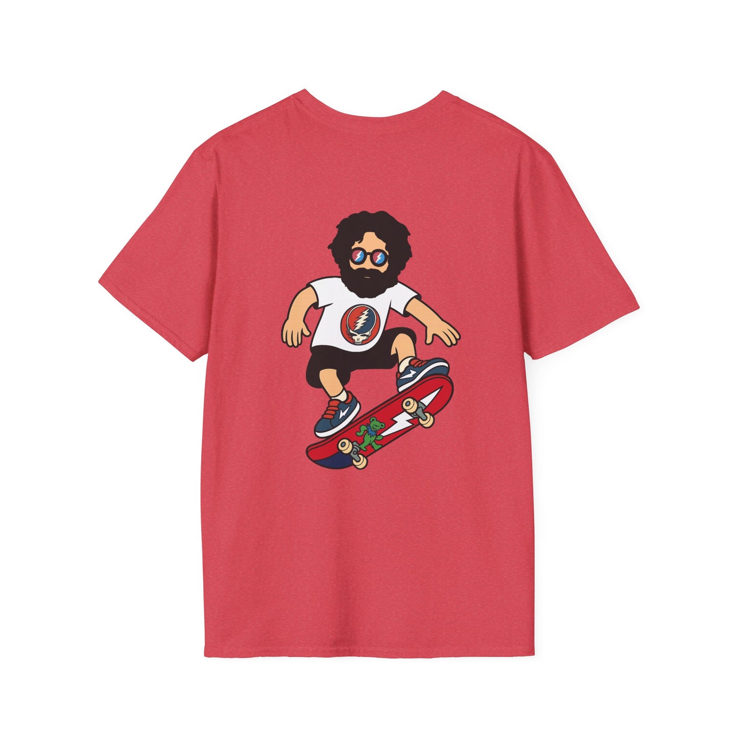 Shreddin' Jerry - Life is dead. Two-Sided Print Grateful Dead TShirt