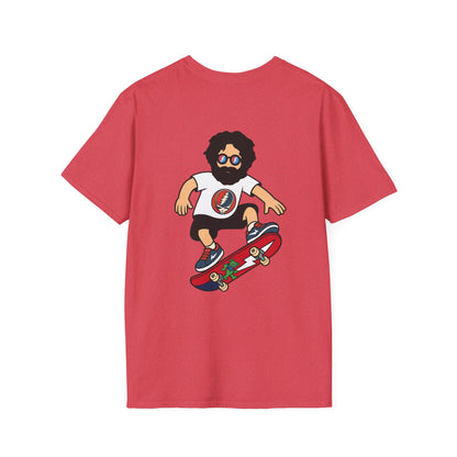 Shreddin' Jerry - Life is dead. Two-Sided Print Grateful Dead TShirt
