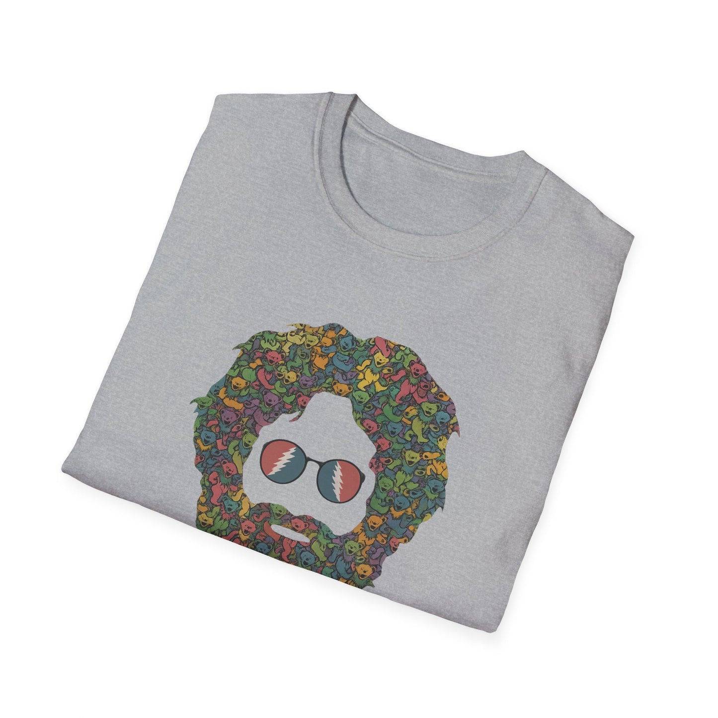 Jerry Garcia Dancing Bears Face - Vineyard Collection Grateful Dead TShirt