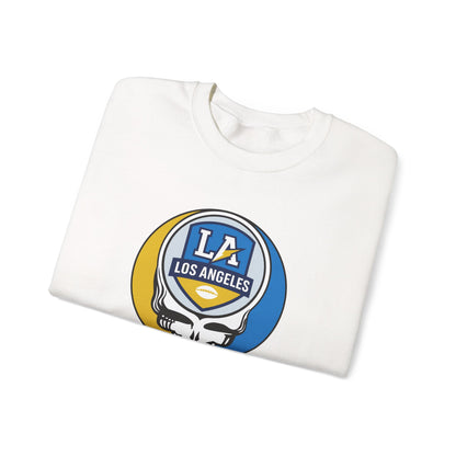Los Angeles Football Grateful Dead Stealie Crewneck Sweatshirt - NFL