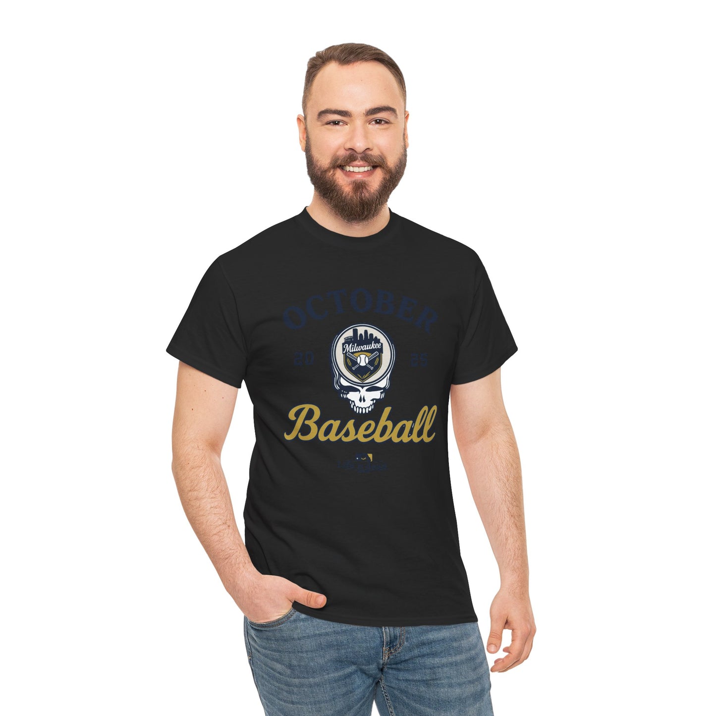 Milwaukee Brewers Playoffs 2025 Stealie Grateful Dead Tshirt