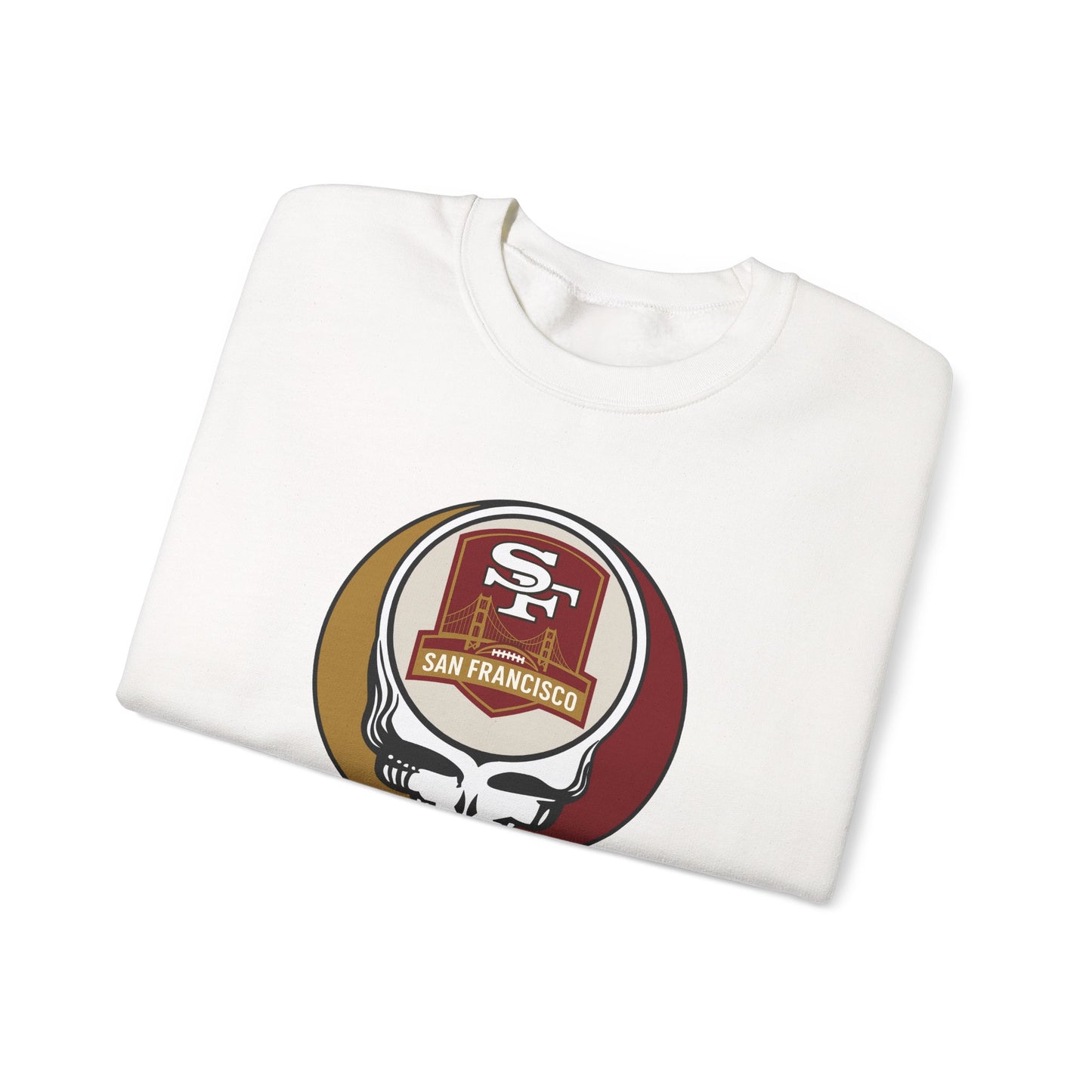San Franisco Football Grateful Dead Stealie Crewneck Sweatshirt