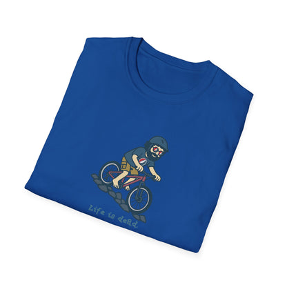 Mountain Bikin' Jerry - Life is dead. Grateful Dead TShirt