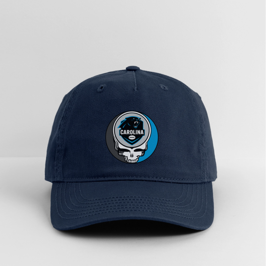Gridiron Edition | Carolina Panthers Stealie Baseball Dad Hat - navy