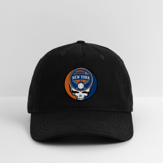Ball Park Edition | New York Mets Stealie Baseball Dad Hat - black