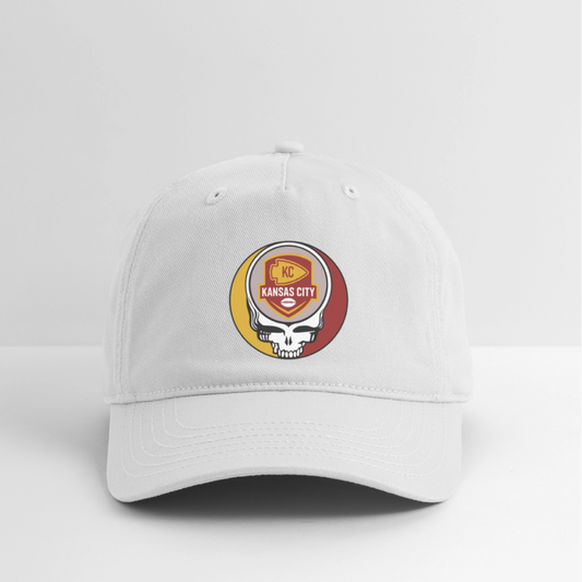 Gridiron Edition | Kansas City Chiefs Stealie Baseball Dad Hat - white
