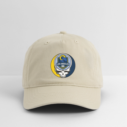 Gridiron Edition | Los Angeles Rams Stealie Baseball Dad Hat - khaki