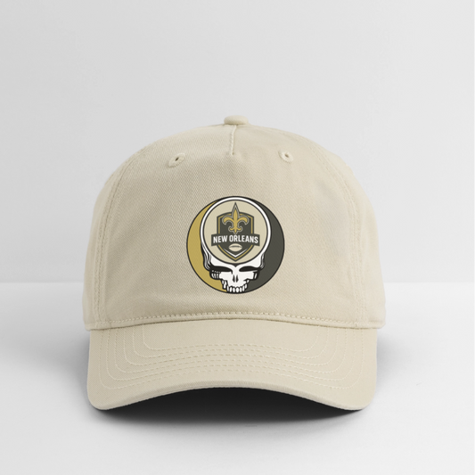Gridiron Edition | New Orleans Saints Stealie Baseball Dad Hat - khaki