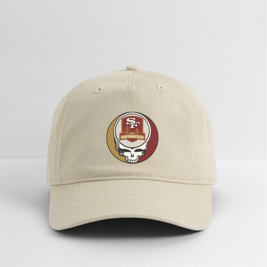 Gridiron Edition | San Francisco 49ers Stealie Baseball Dad Hat - khaki