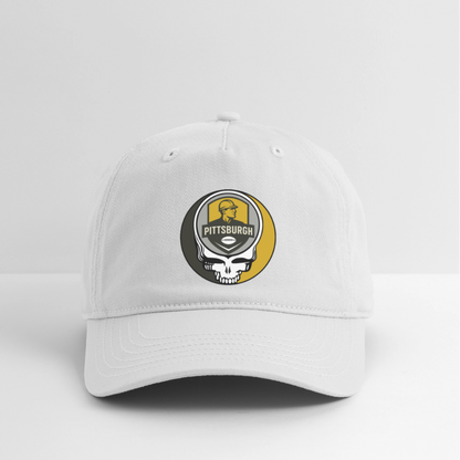 Gridiron Edition | Pittsburgh Steelers Stealie Baseball Dad Hat - white
