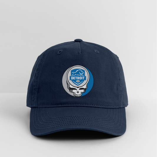 Gridiron Edition | Detroit Lions Stealie Baseball Dad Hat - navy