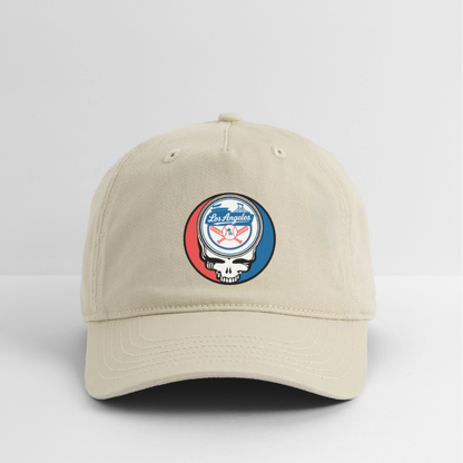 Ball Park Edition | Los Angeles Dodgers Stealie Baseball Dad Hat - khaki