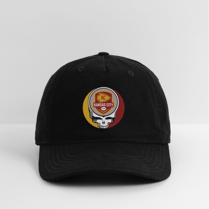 Gridiron Edition | Kansas City Chiefs Stealie Baseball Dad Hat - black