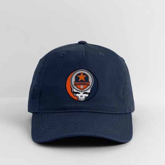 Ball Park Edition | Houston Astros Stealie Baseball Dad Hat - navy