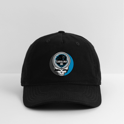 Gridiron Edition | Carolina Panthers Stealie Baseball Dad Hat - black