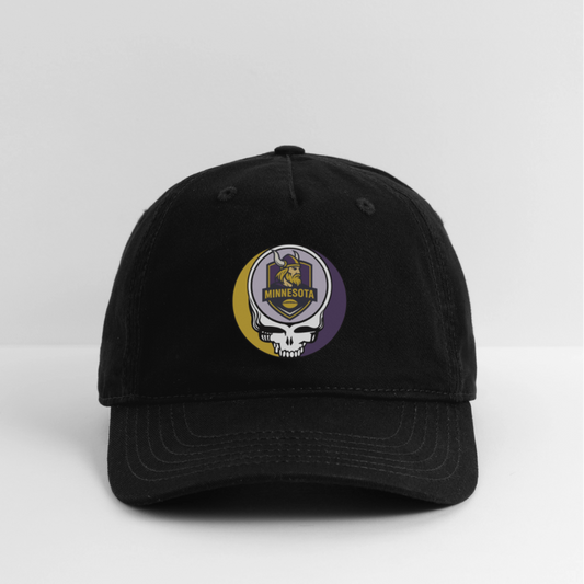Gridiron Edition | Minnesota Vikings Stealie Baseball Dad Hat - black